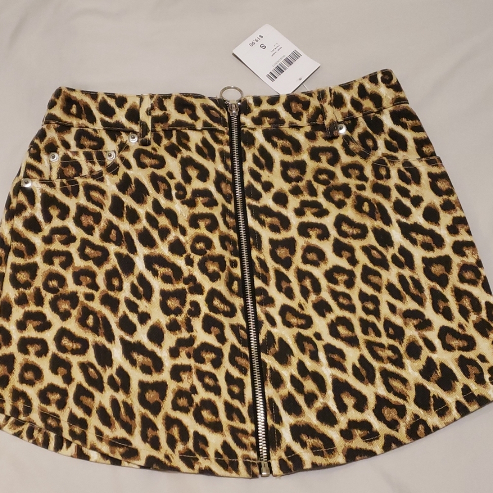 CHEETAH PRINT SKIRT